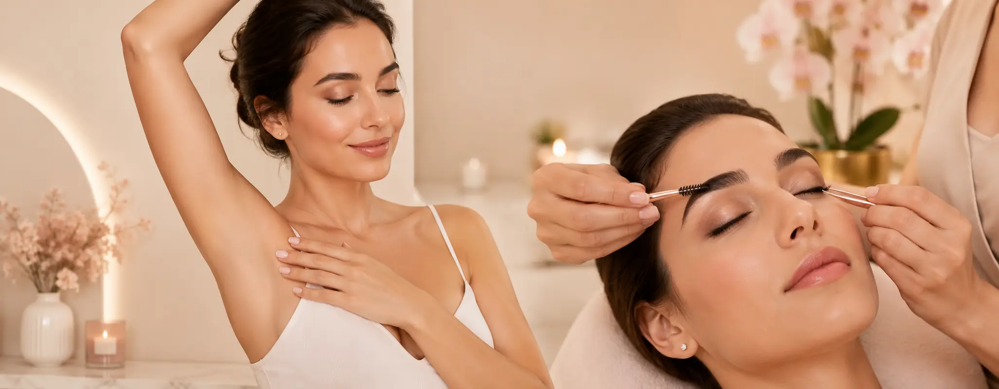 Epilação e design de sobrancelhas na H2o Estética Leiria