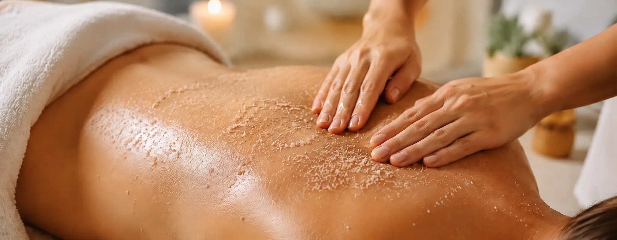 Exfoliação e hidratação corporal na H2o Estética Leiria