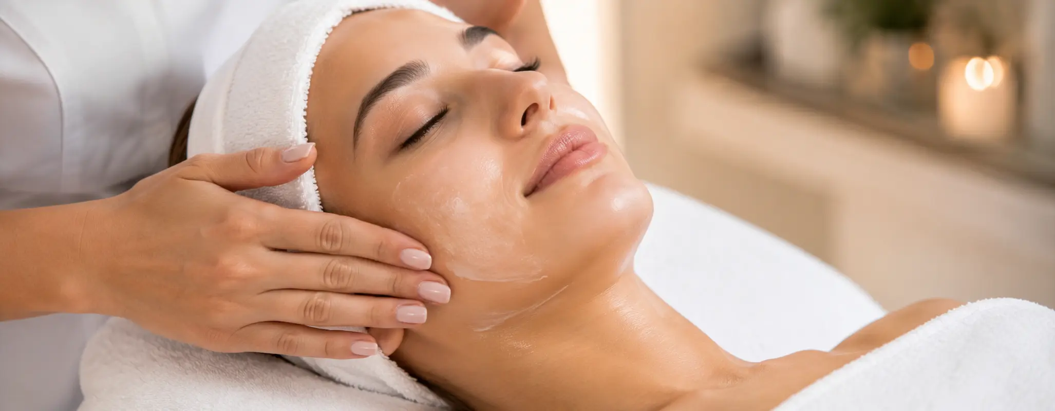 Tratamento de hidratação de rosto na H2o Estética Leiria