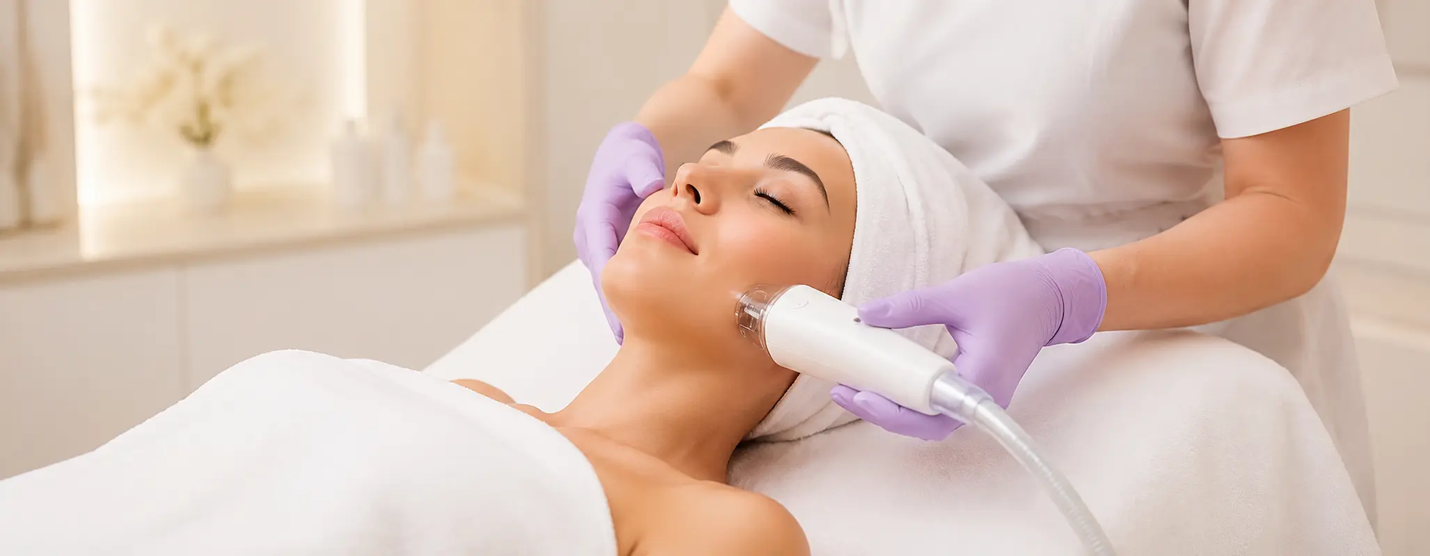 Traitement LPG du visage chez H2o Estética Leiria